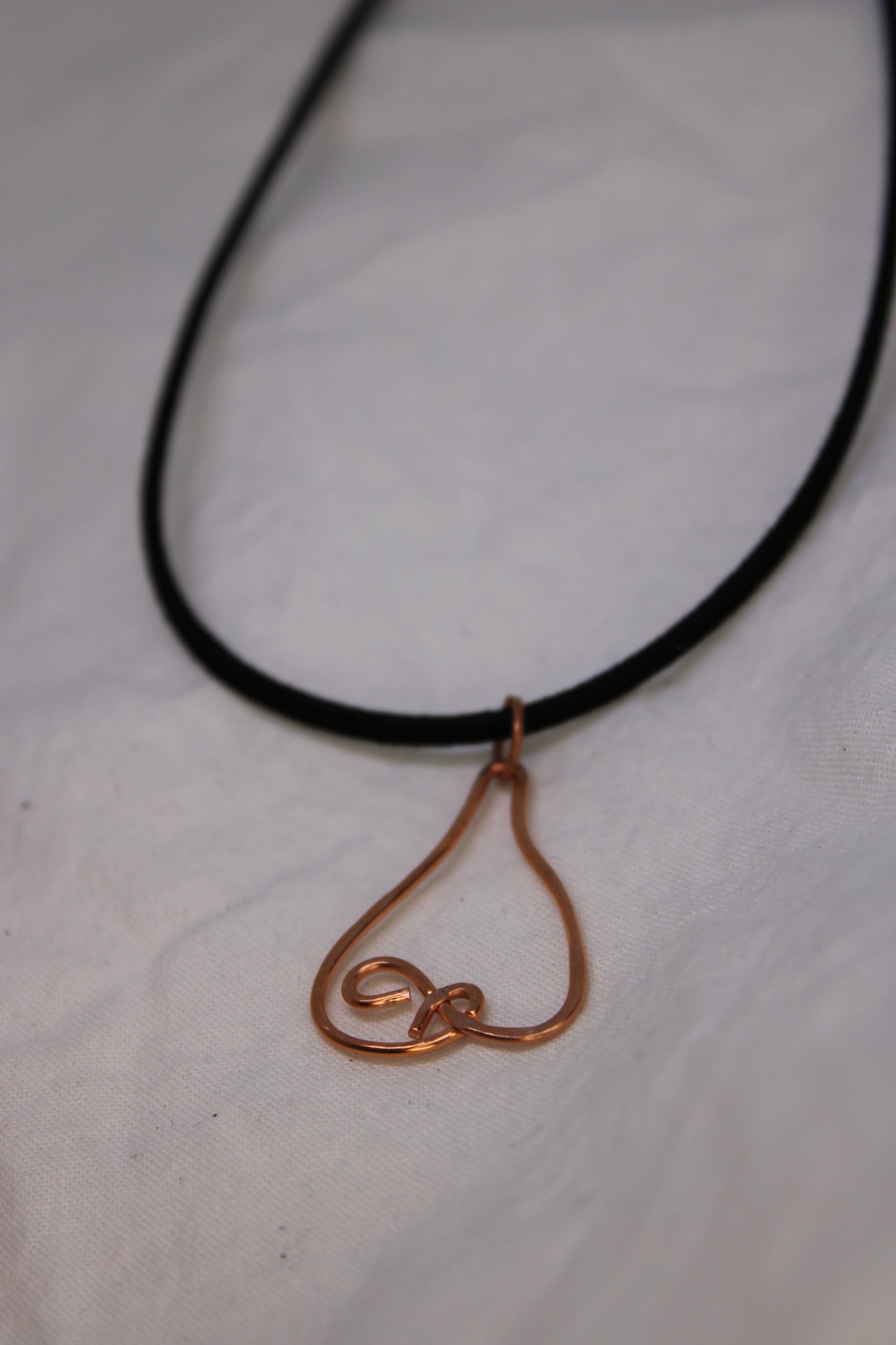 Hammered Copper Geometric Jewelry Necklace